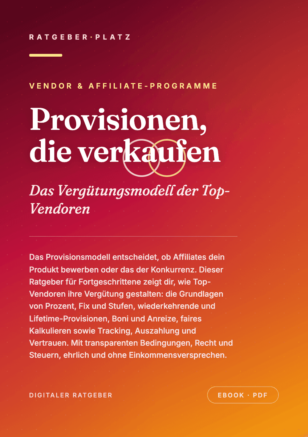 Cover: Provisionen, die verkaufen