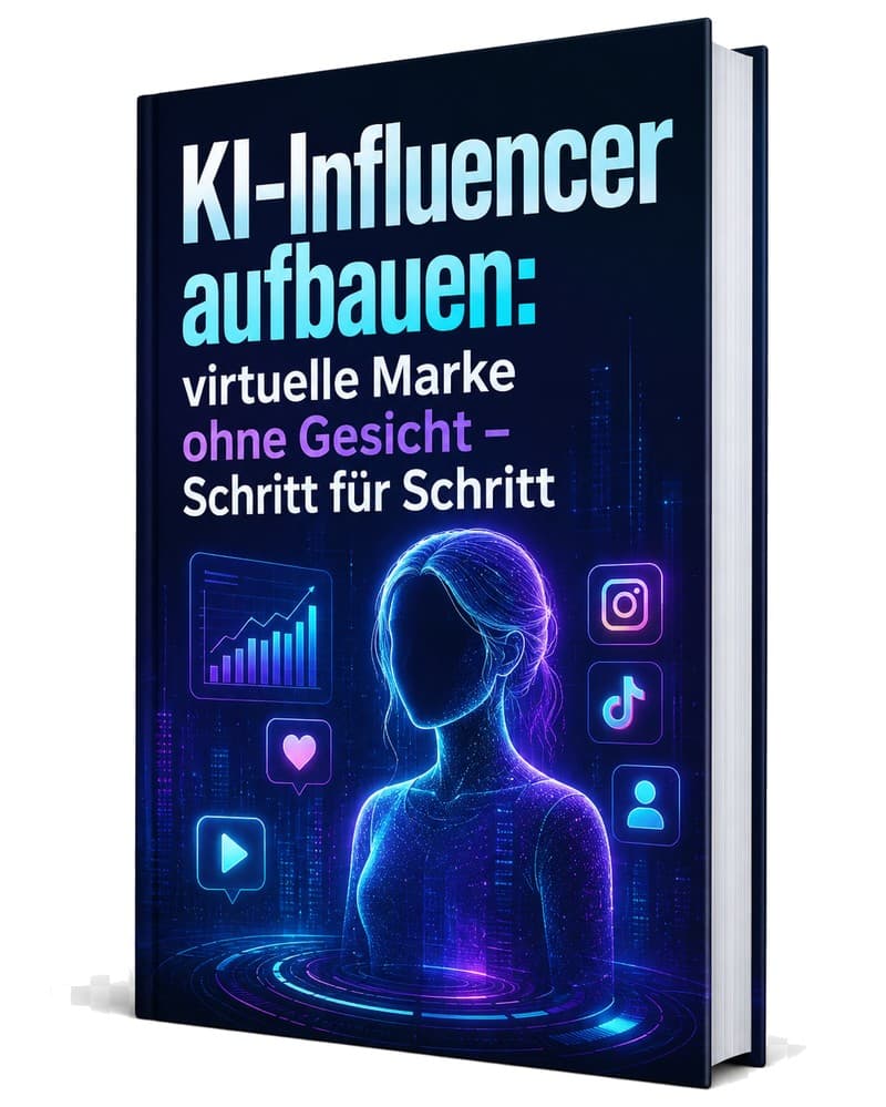 Cover – KI-Influencer aufbauen: PDF-Ratgeber von RatgeberPlatz.de