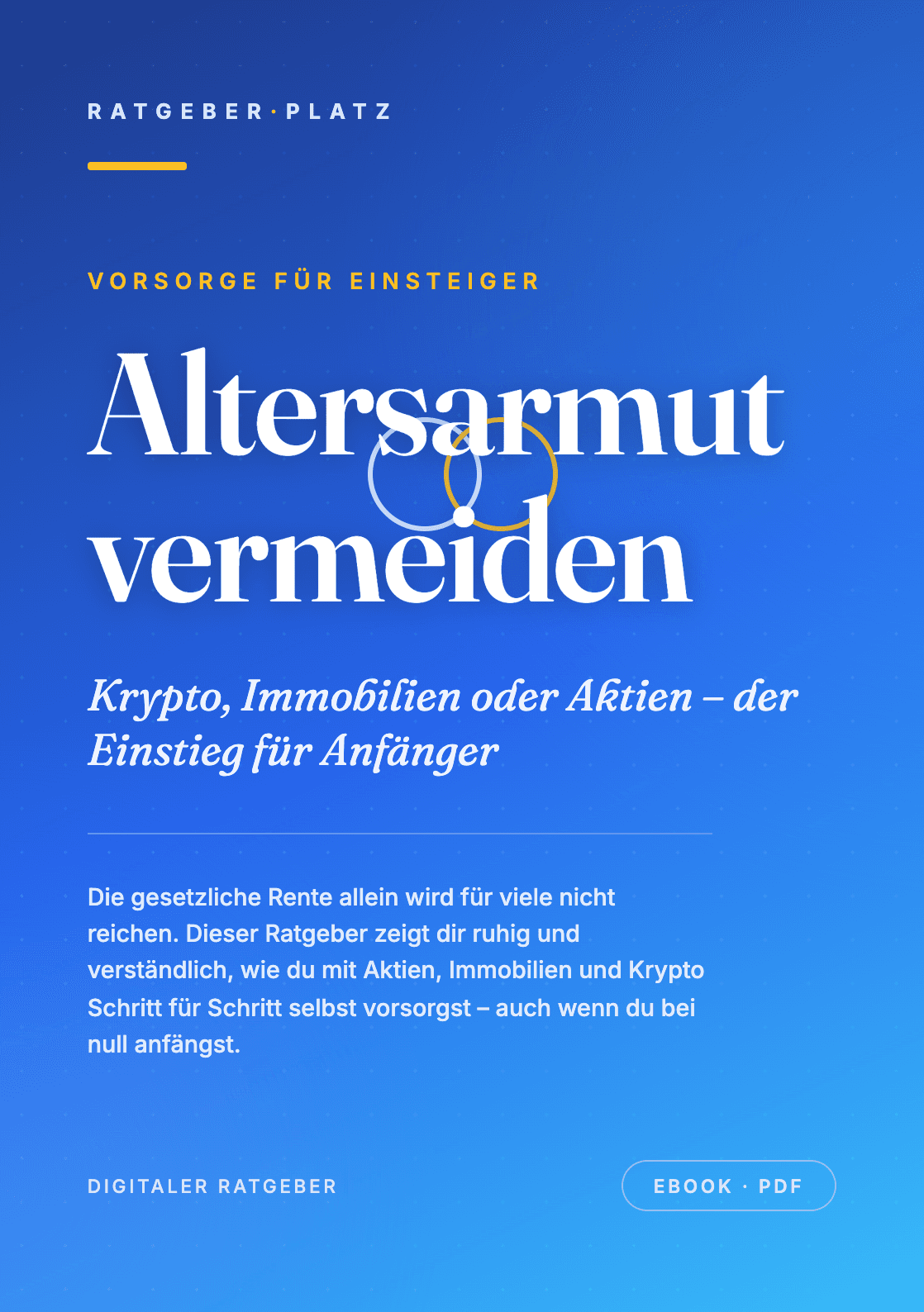 Cover: Altersarmut vermeiden