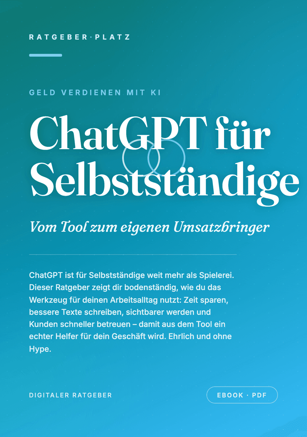 Cover: ChatGPT für Selbstständige