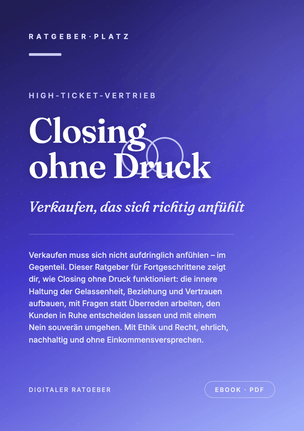 Cover: Closing ohne Druck
