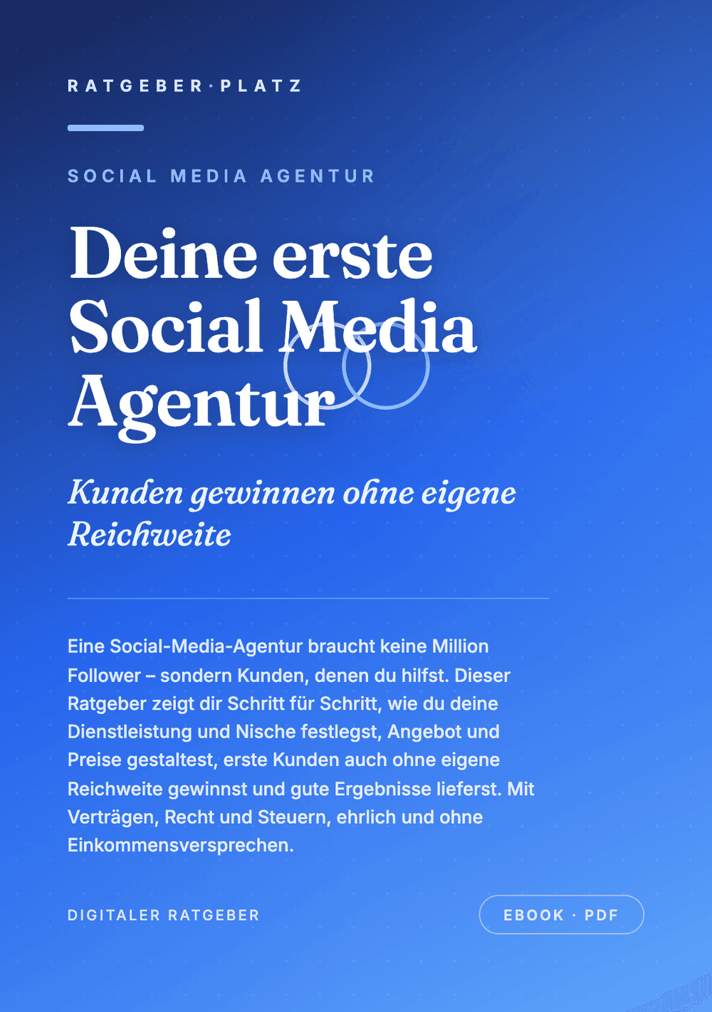Cover: Deine erste Social Media Agentur
