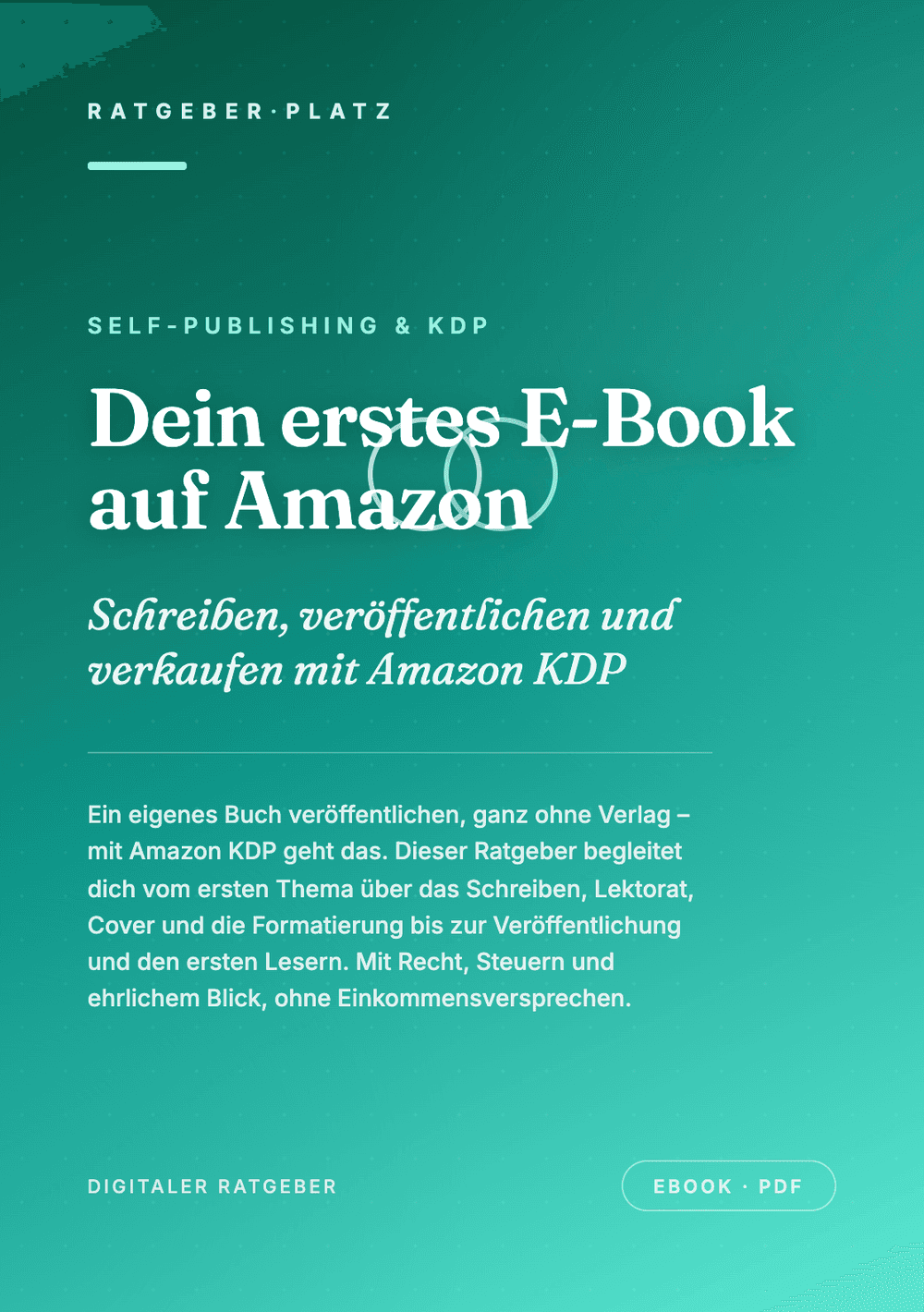 Cover: Dein erstes E-Book auf Amazon