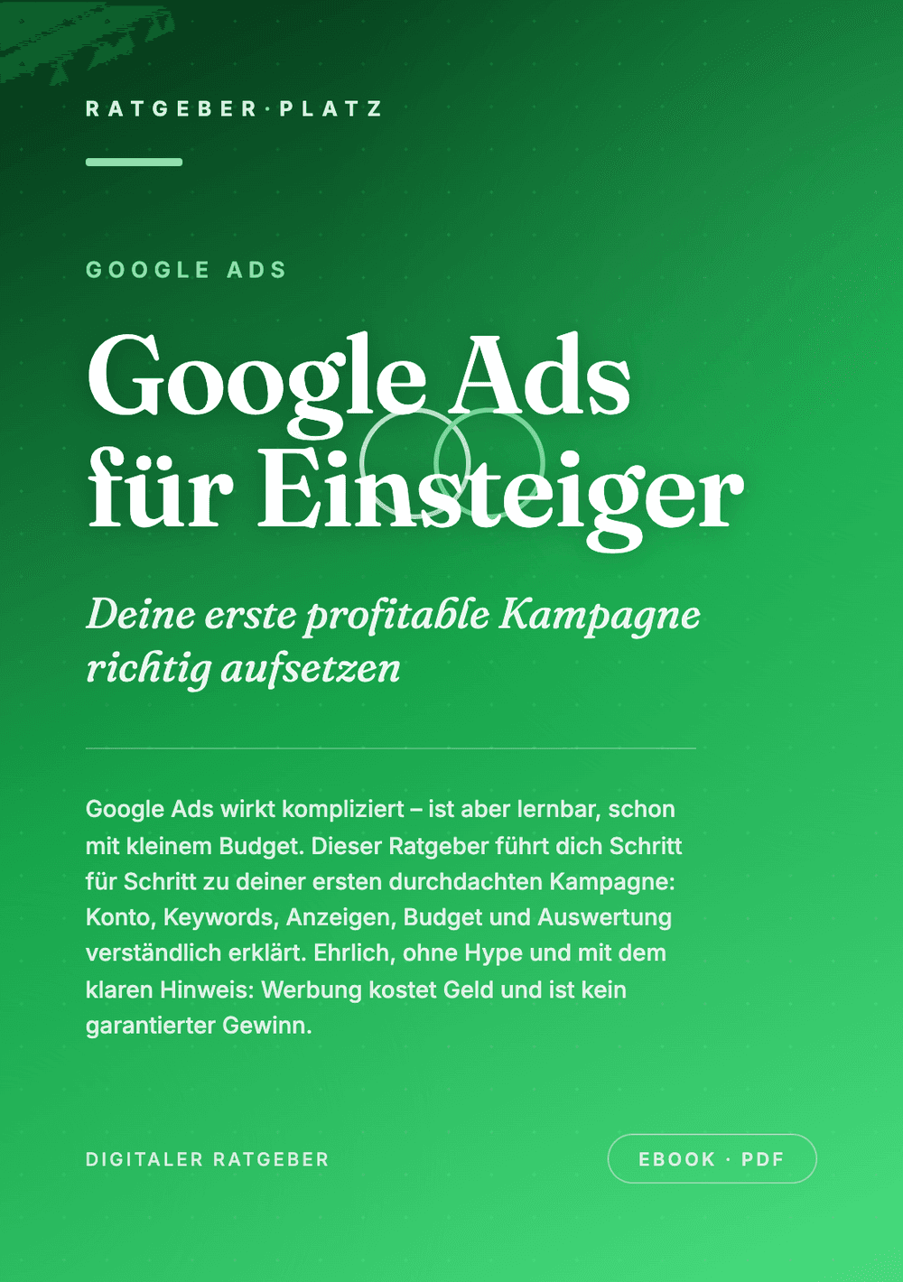 Cover: Google Ads für Einsteiger