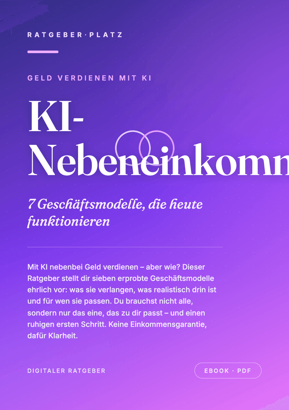 Cover: KI-Nebeneinkommen