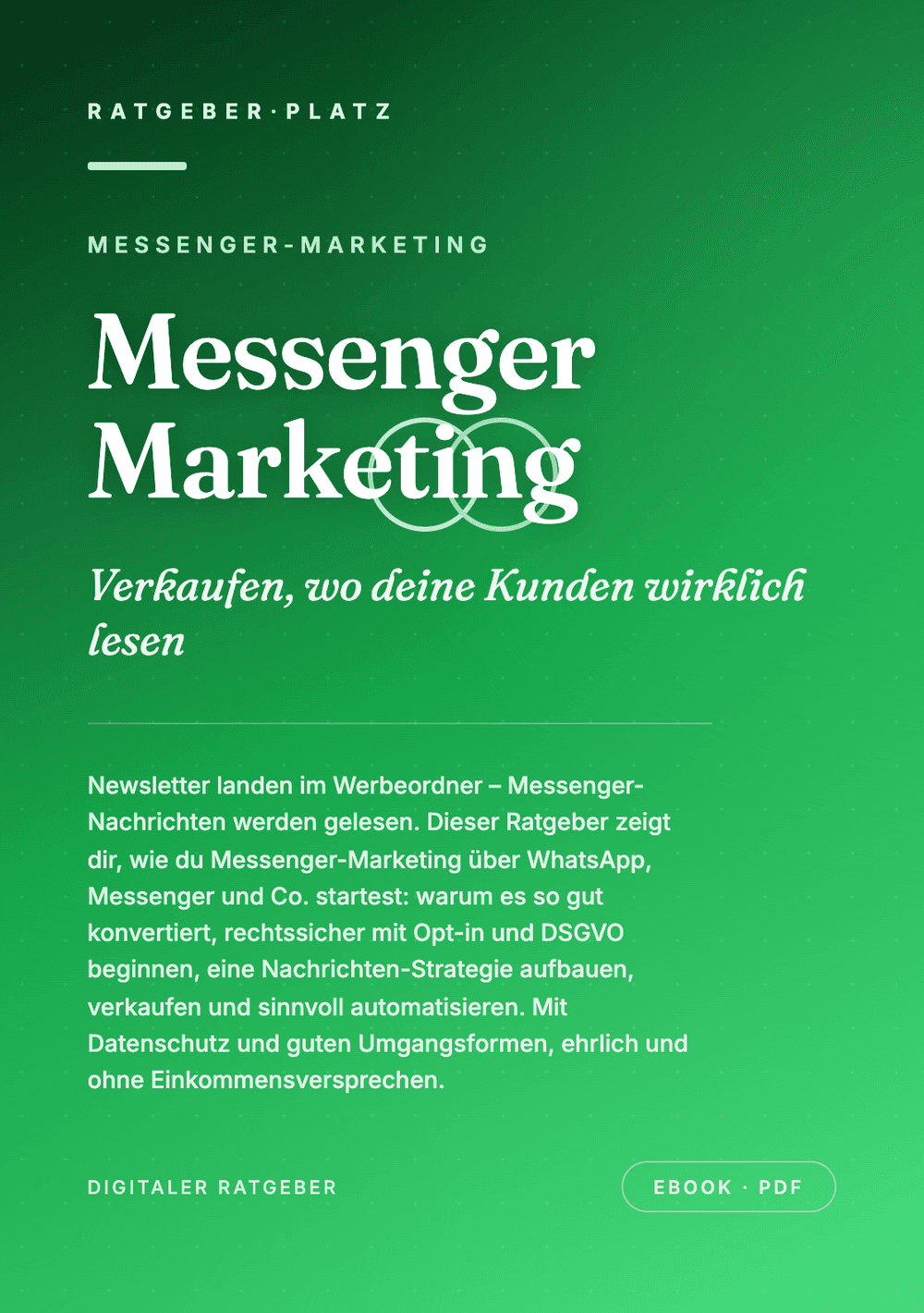 Cover: Messenger Marketing starten