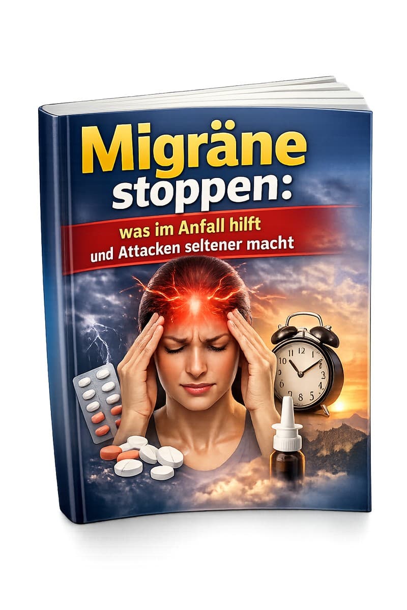 Cover – Migräne stoppen: PDF-Ratgeber von RatgeberPlatz.de