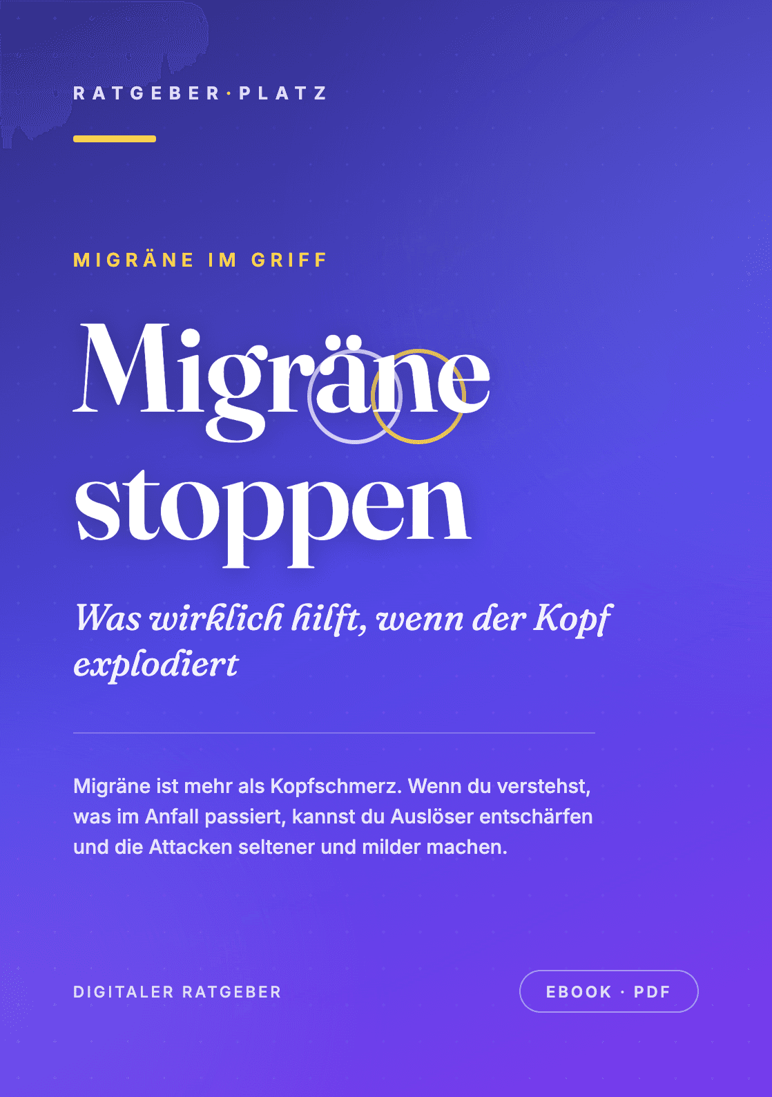 Cover: Migräne stoppen