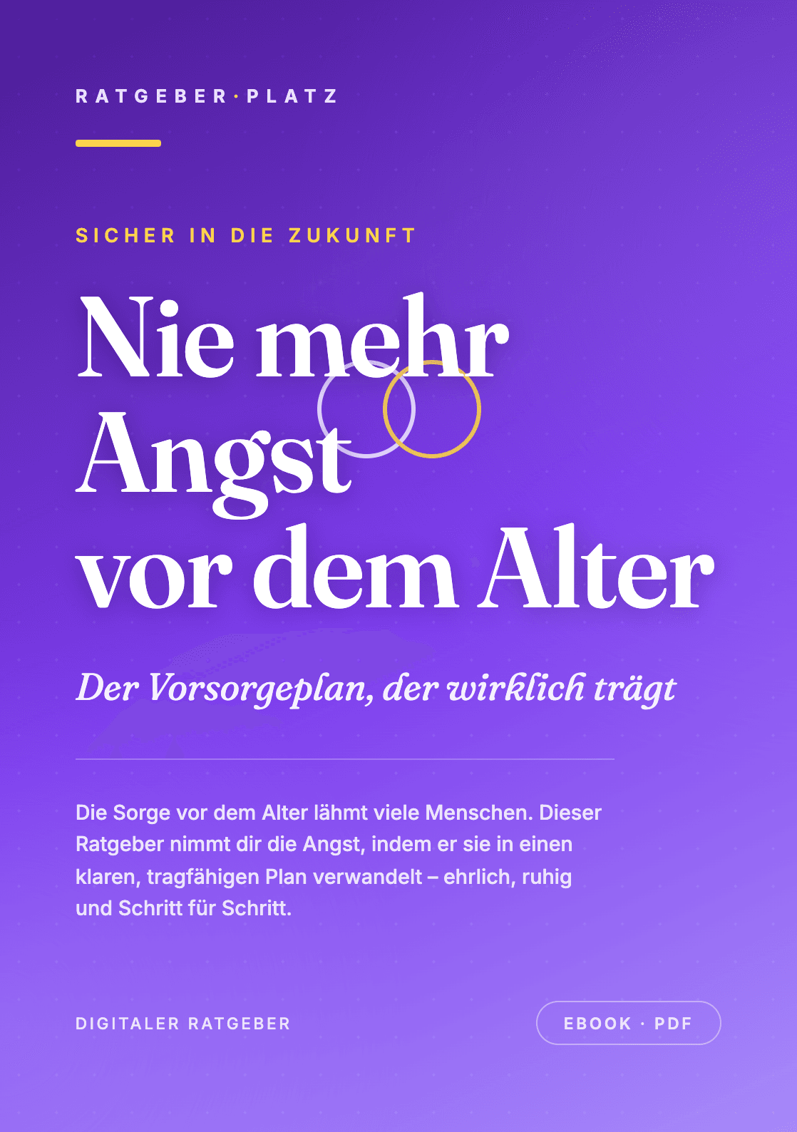 Cover: Nie mehr Angst vor dem Alter