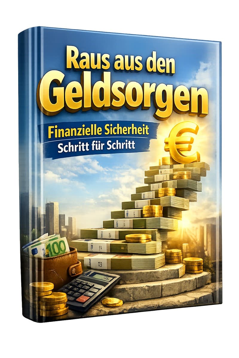 Cover – Raus aus der Geldsorge: PDF-Ratgeber von RatgeberPlatz.de