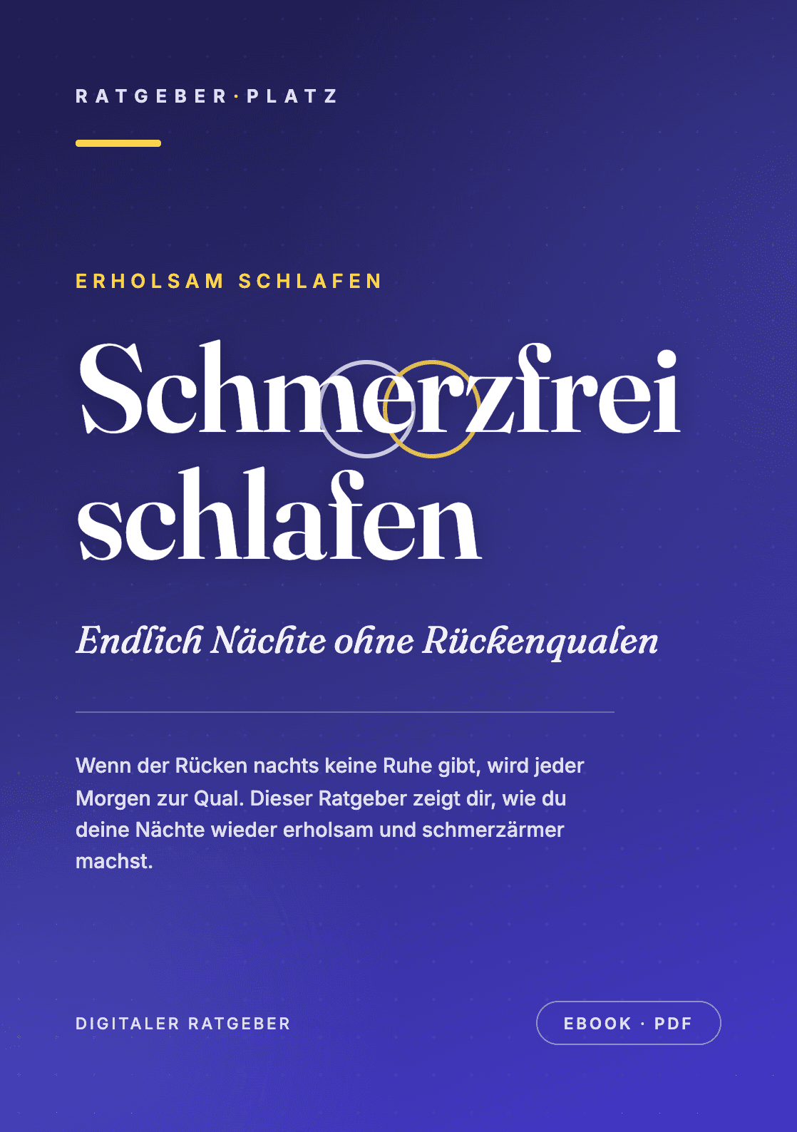 Cover: Schmerzfrei schlafen
