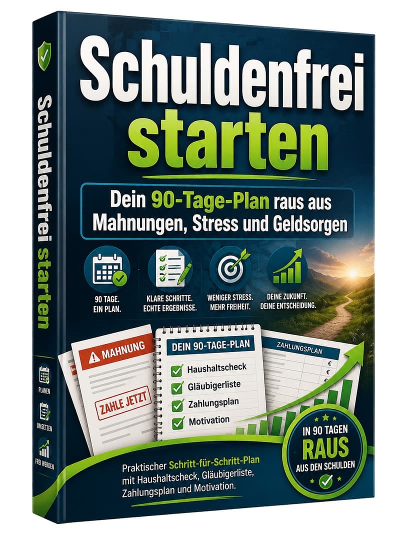 Cover – Schuldenfrei starten: PDF-Ratgeber von RatgeberPlatz.de
