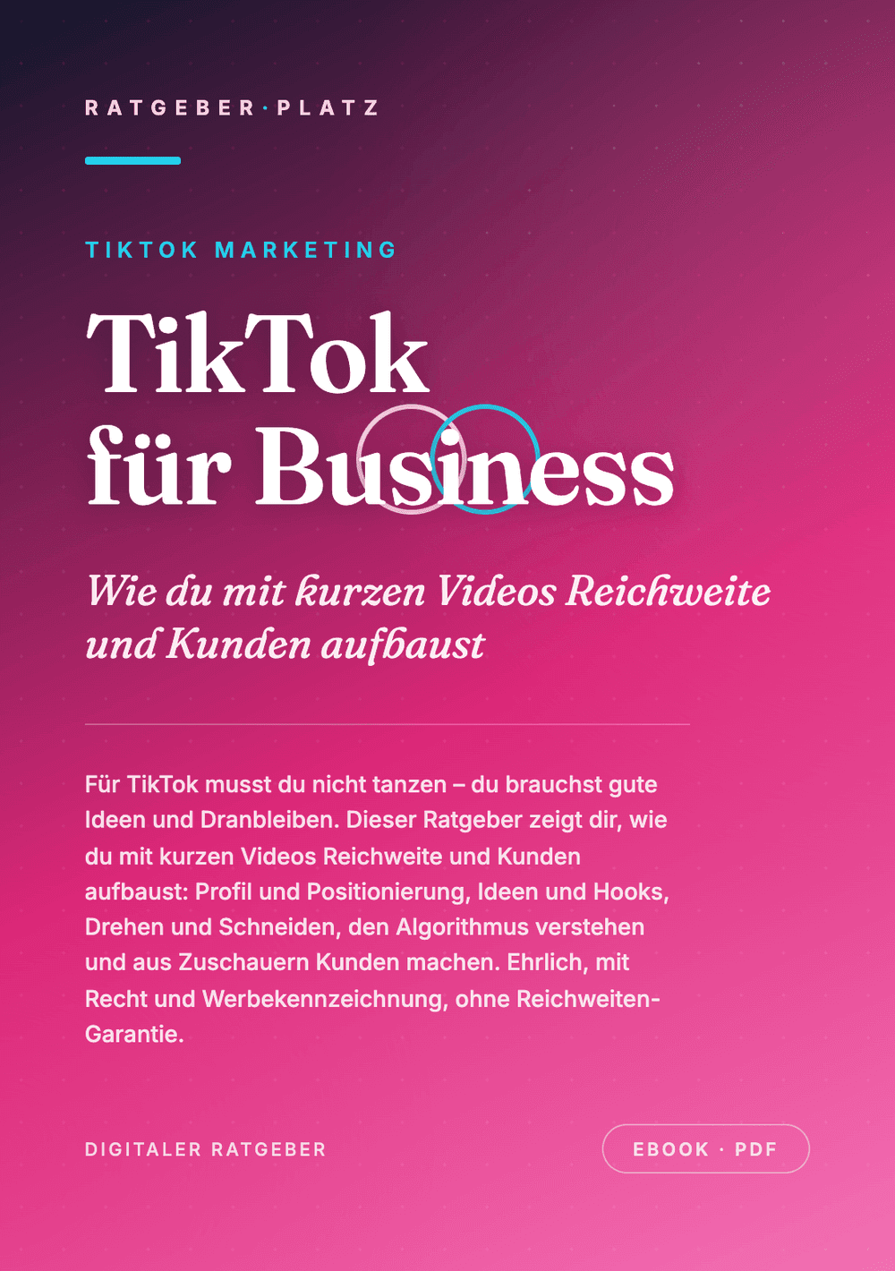 Cover: TikTok für Business
