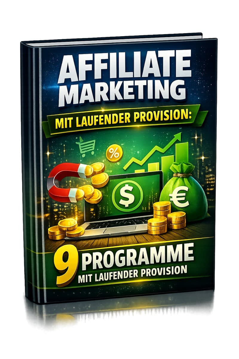Cover – Affiliate Marketing mit laufender Provision: PDF-Ratgeber von RatgeberPlatz.de