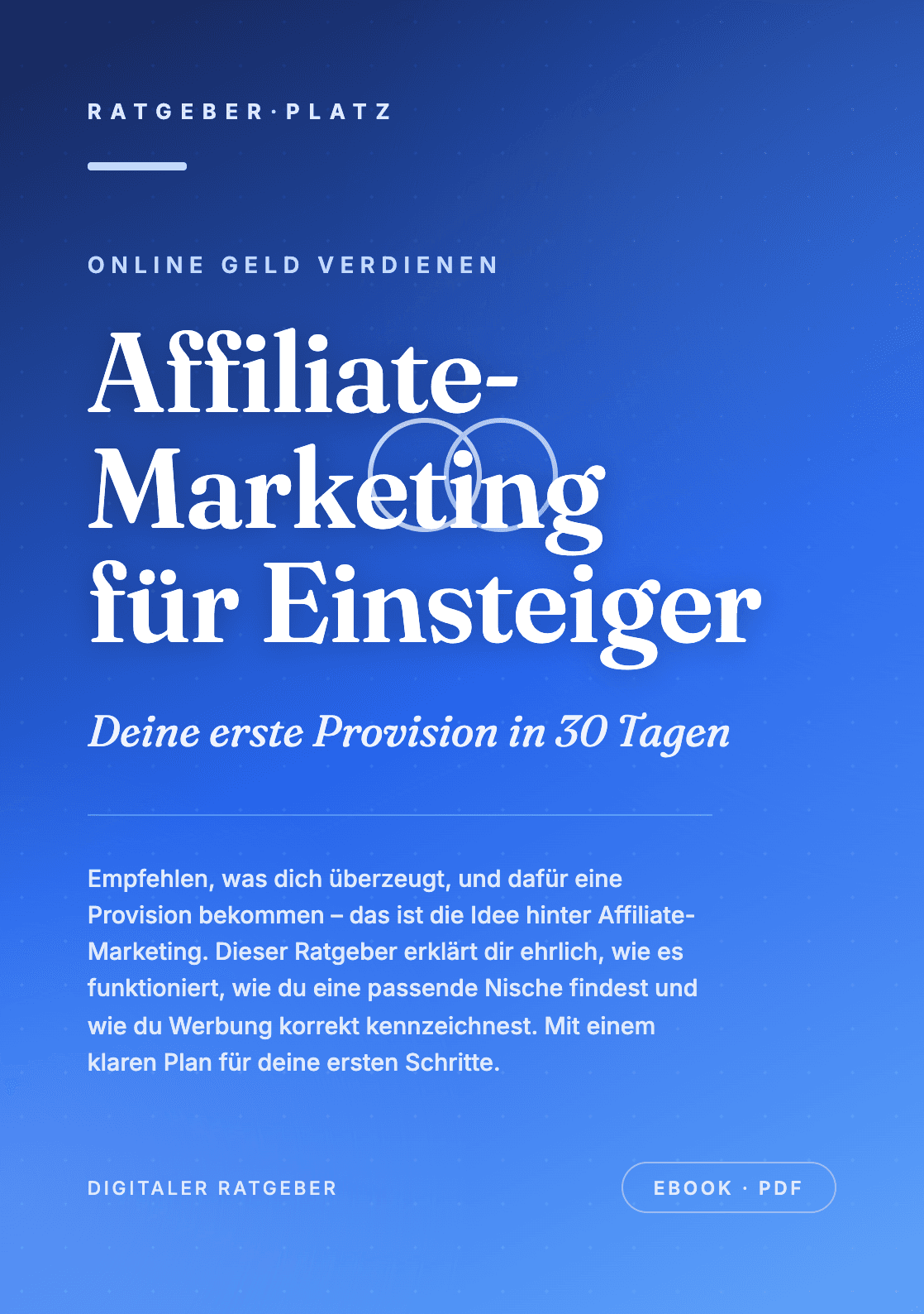 Cover: Affiliate-Marketing für Einsteiger