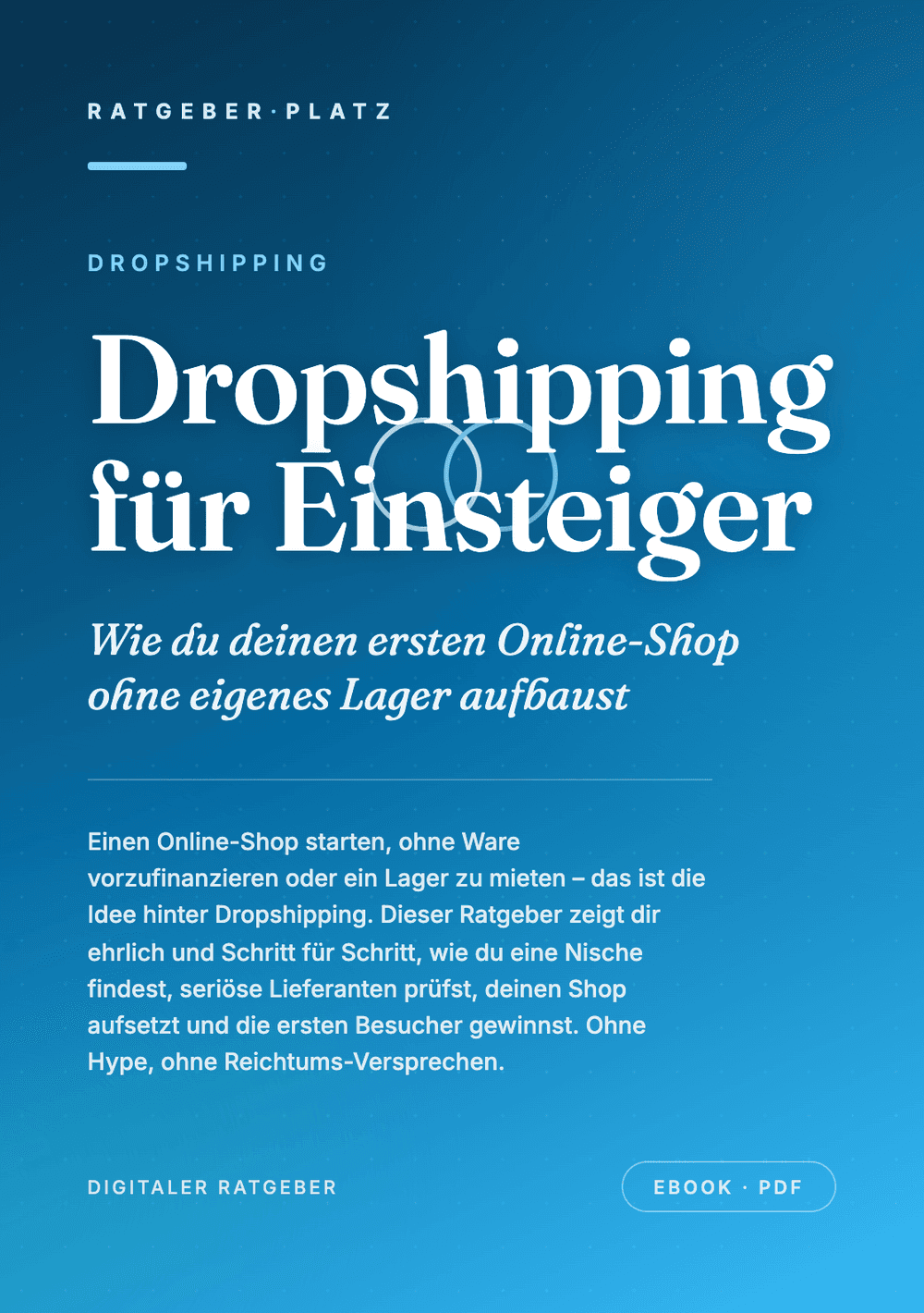 Cover: Dropshipping für Einsteiger