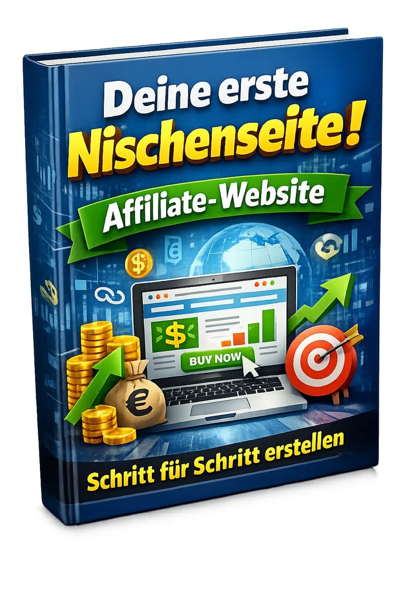 Cover – Deine erste Nischenseite: PDF-Ratgeber von RatgeberPlatz.de