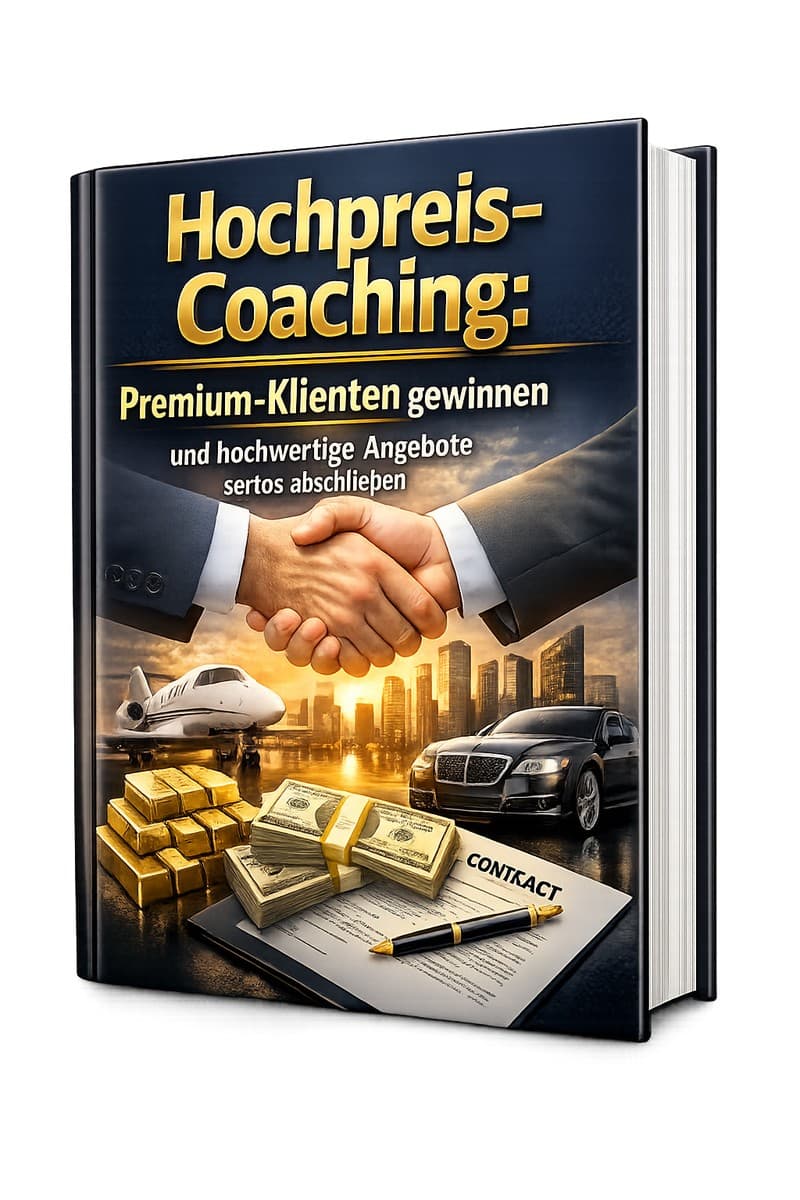 Cover – Hochpreis-Coaching: PDF-Ratgeber von RatgeberPlatz.de