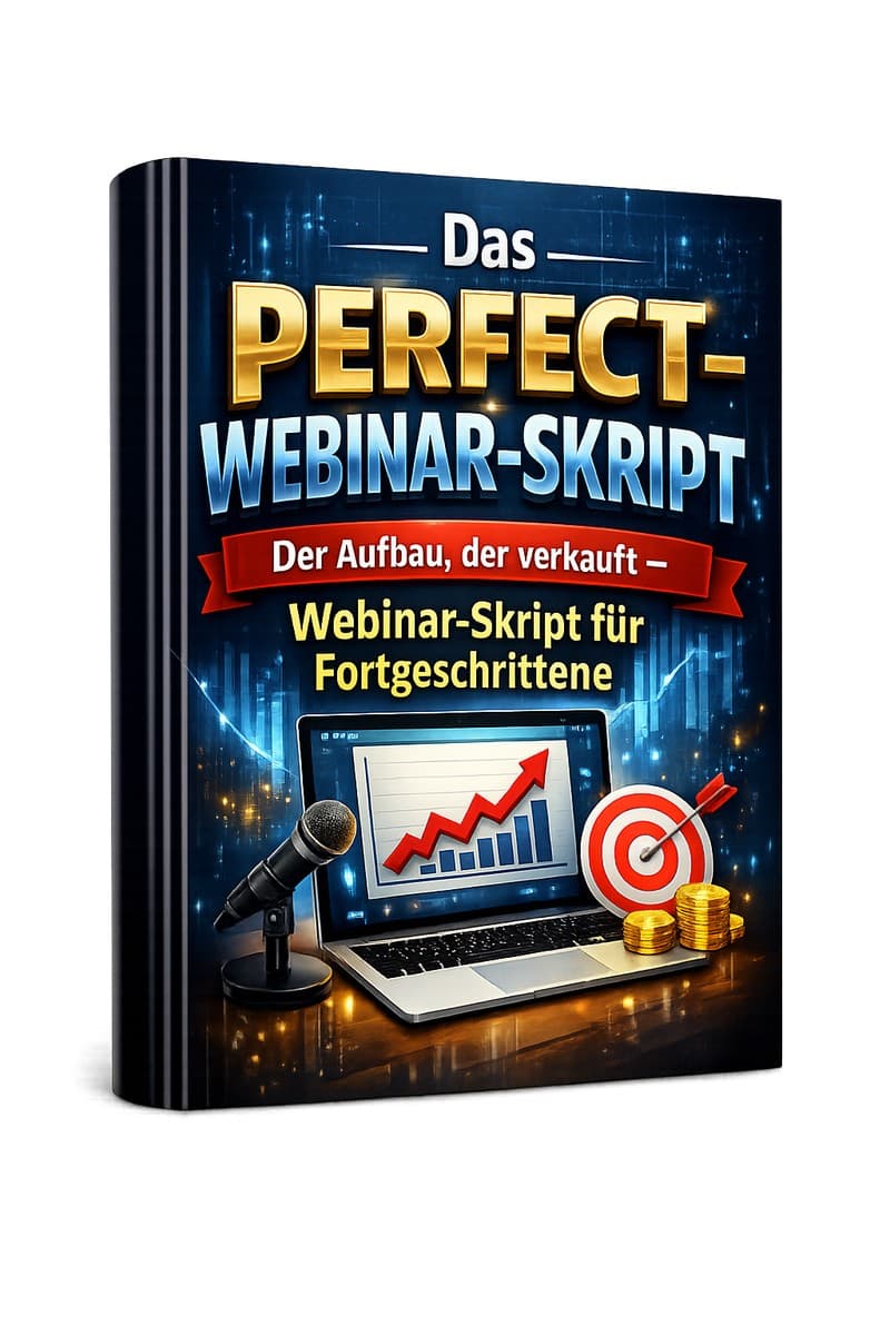 Cover – Das Perfect-Webinar-Skript: PDF-Ratgeber von RatgeberPlatz.de