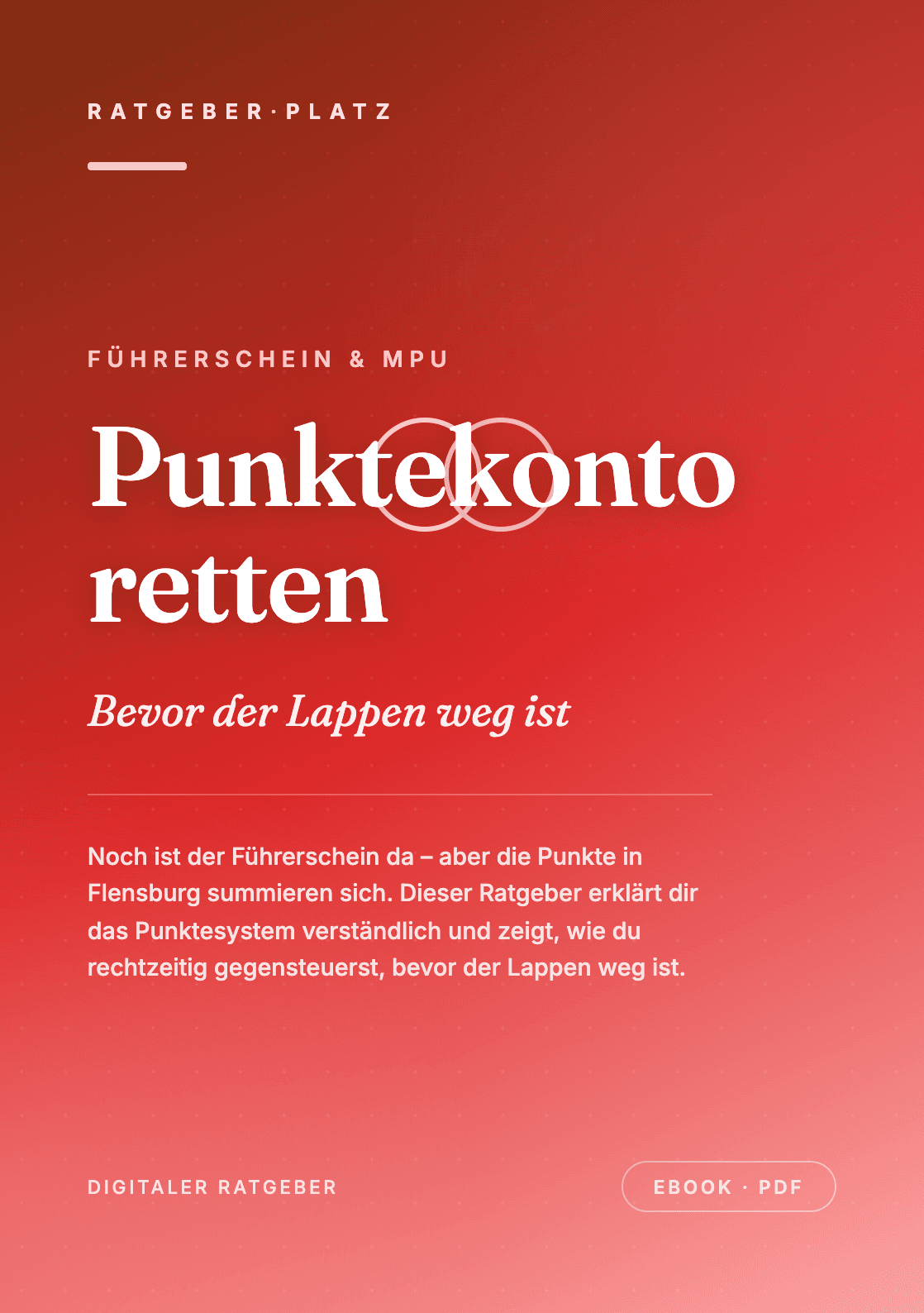Cover: Punktekonto retten