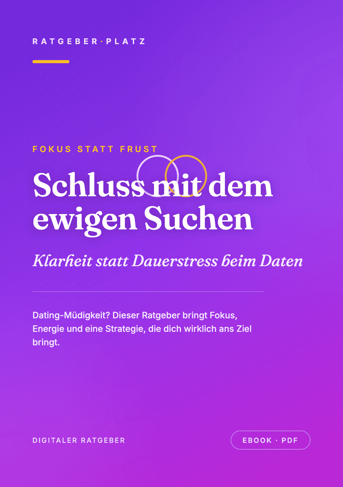 Cover: Schluss mit dem ewigen Suchen