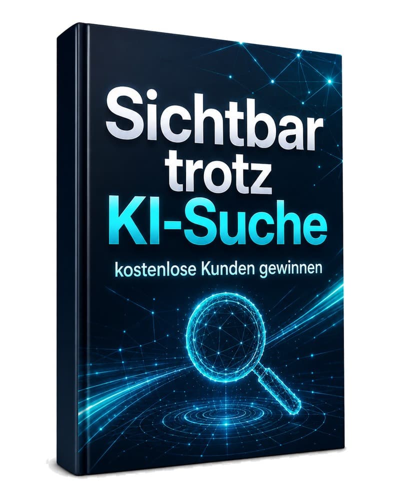 Cover – Sichtbar trotz KI-Suche: PDF-Ratgeber von RatgeberPlatz.de
